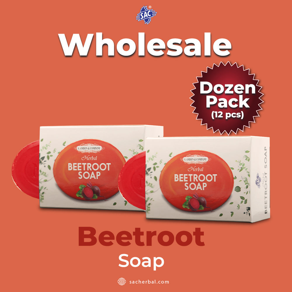 Beetroot Soap 115gm Herbal Soap (Dozen Pack 12 pcs)